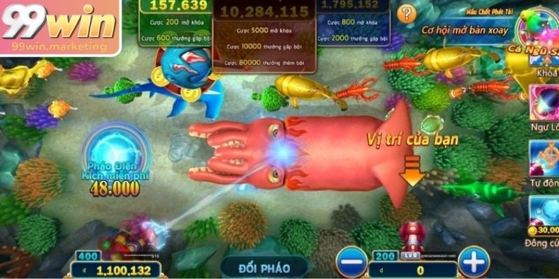 Jackpot Vua Đại Dương 99Win Chinh Phục Kho Báu Lòng Biển 2 Nhiều loài sinh vật đặc biệt tăng thêm sức hấp dẫn cho game